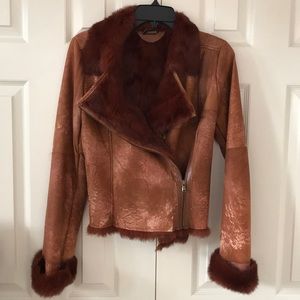 Luxurious Brown/Red Fur Jacket